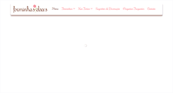 Desktop Screenshot of forminhasdoces.com